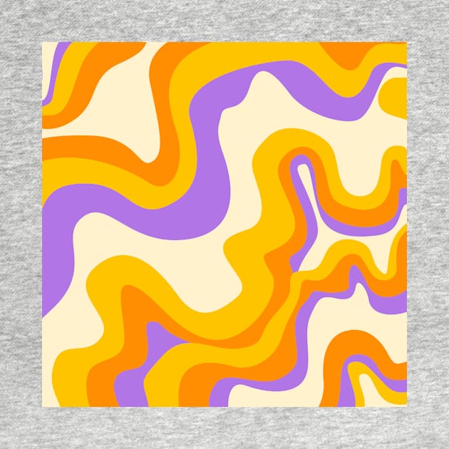 Funky Retro Waves Pattern by greenoriginals